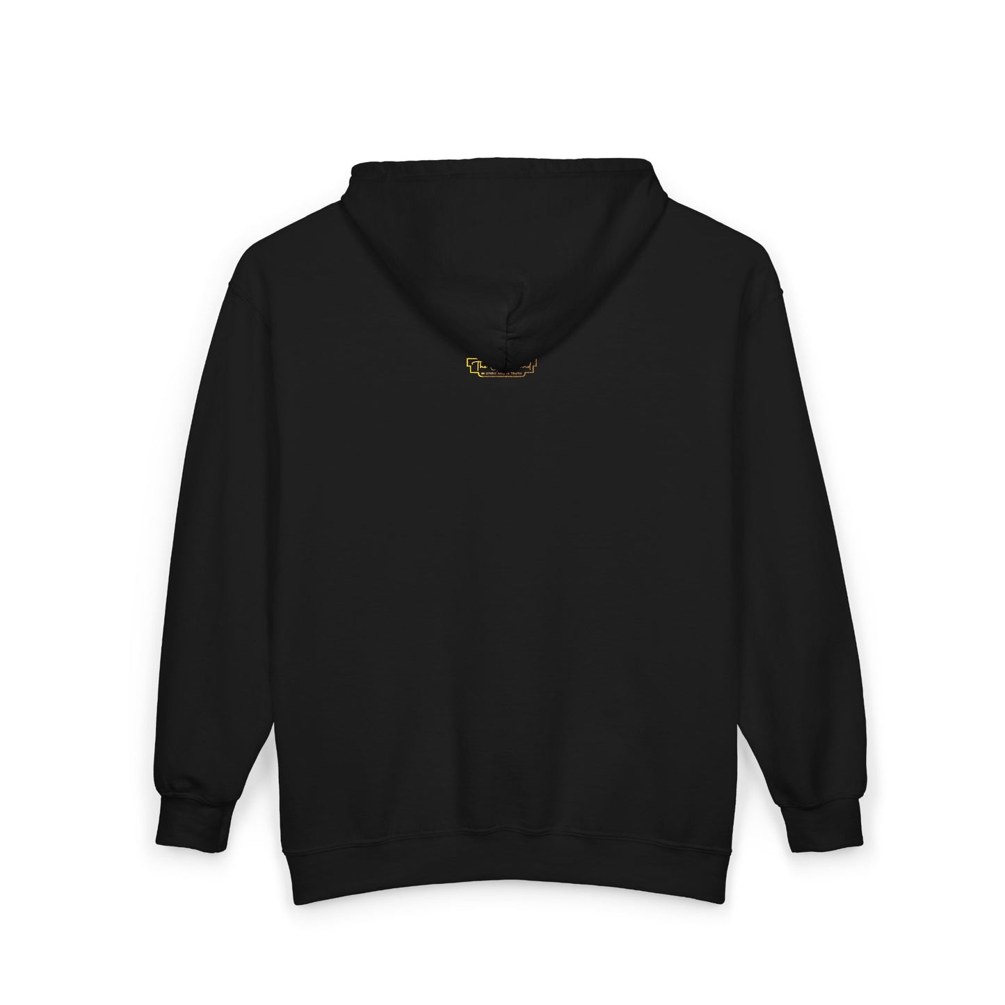 Golden Globe Winner Zip Hoodie — Small Emblem Award Logo Full-Zip Sweatshirt