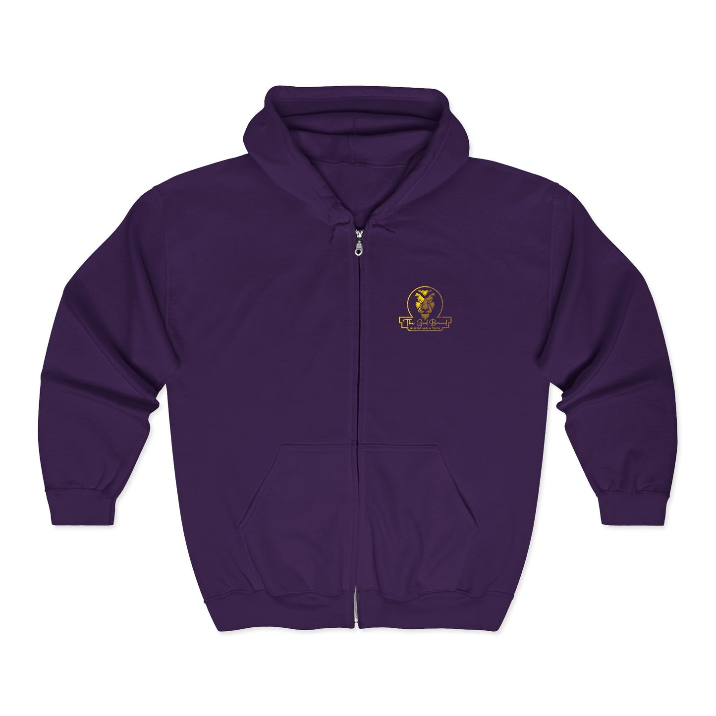 Zip Hoodie — Small 'Be Unique' Sunflower Patch Graphic