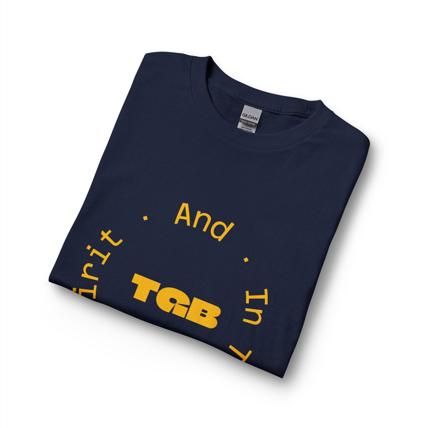 TGB Circle Script Long Sleeve Tee — "And In Truth, In Spirit"