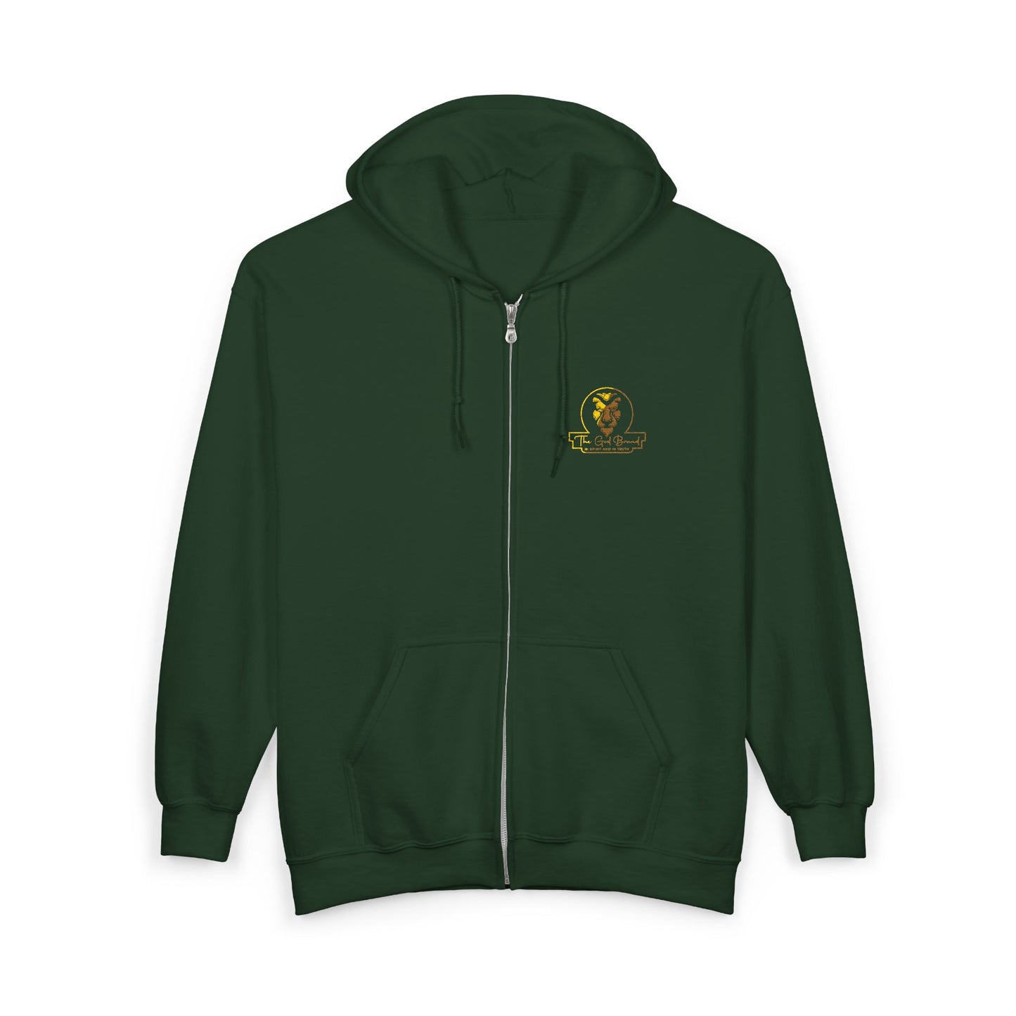 Zip Hoodie — Small 'Be Unique' Sunflower Patch Graphic