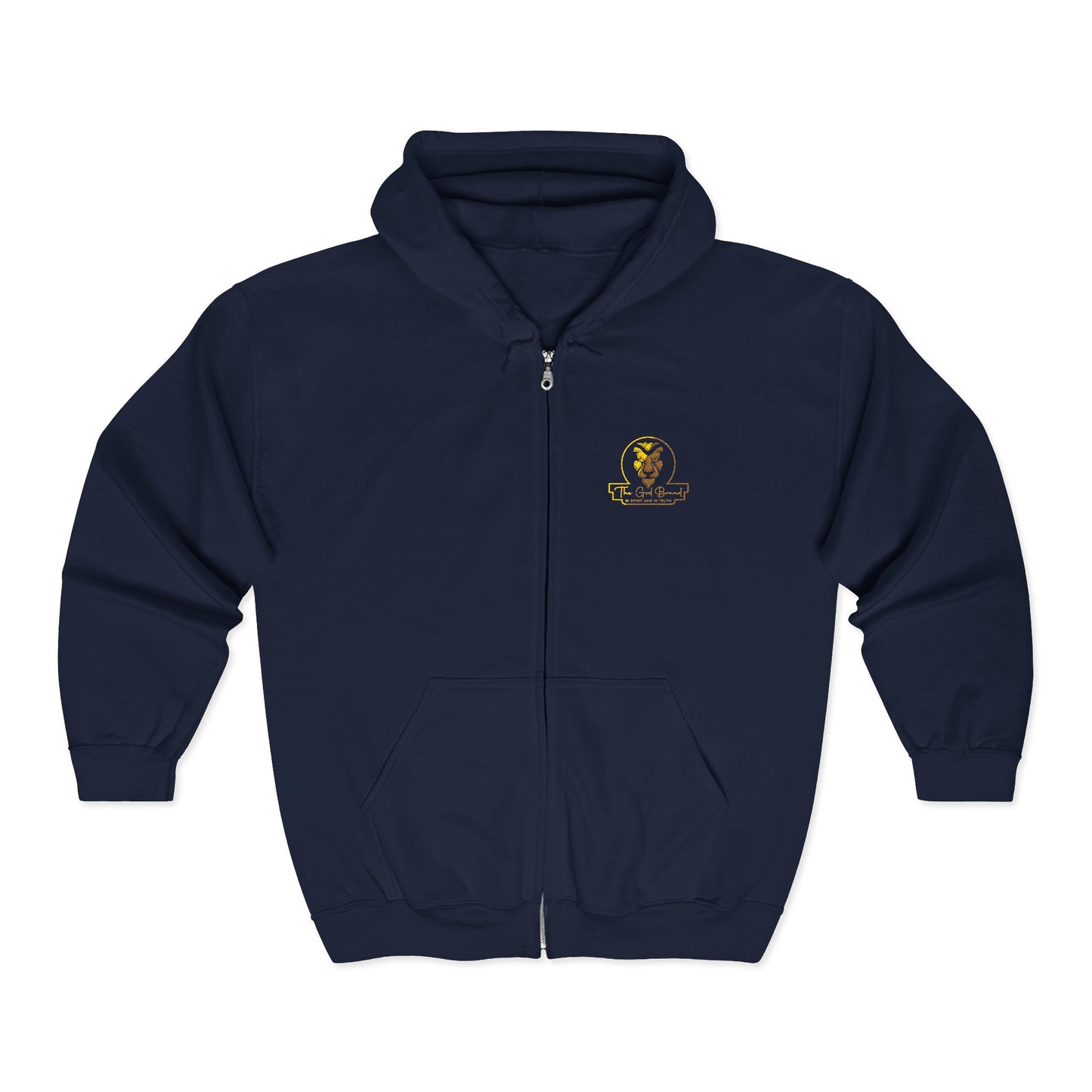 Zip Hoodie — Small 'Be Unique' Sunflower Patch Graphic