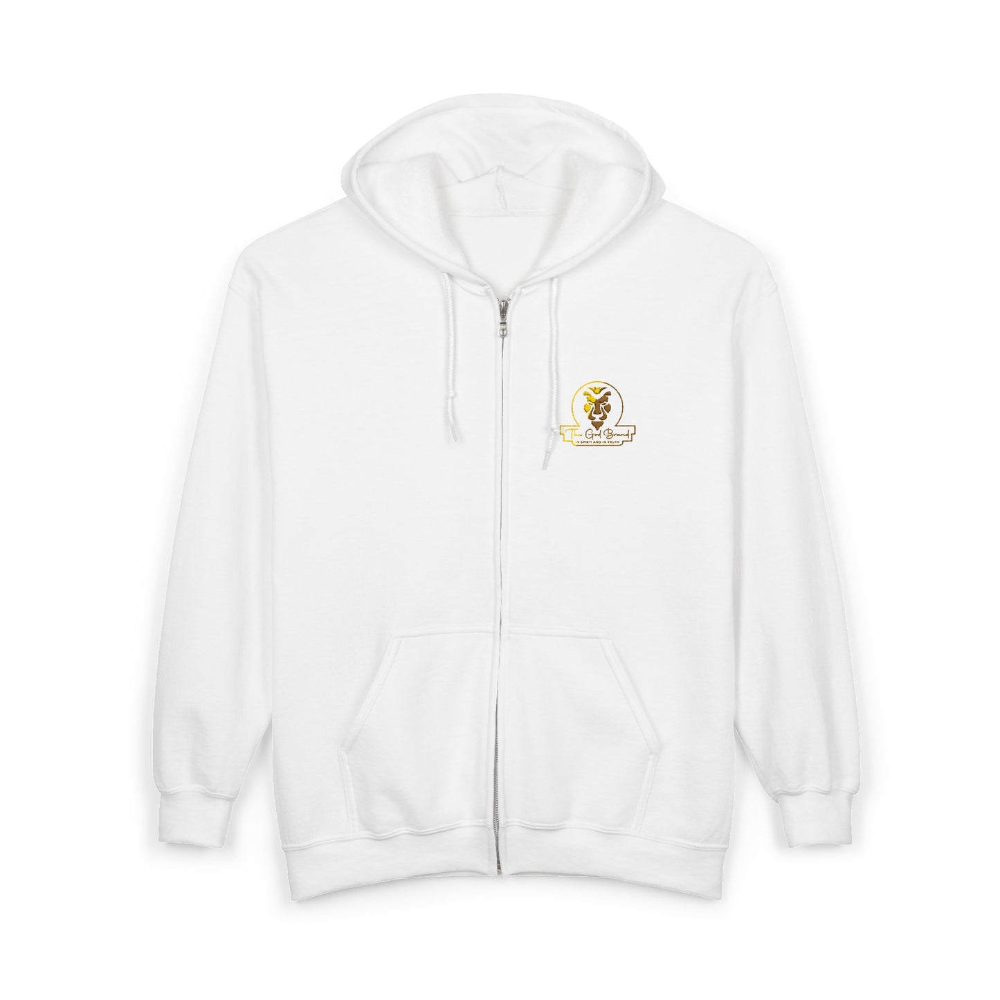 Zip Hoodie — Small 'Be Unique' Sunflower Patch Graphic