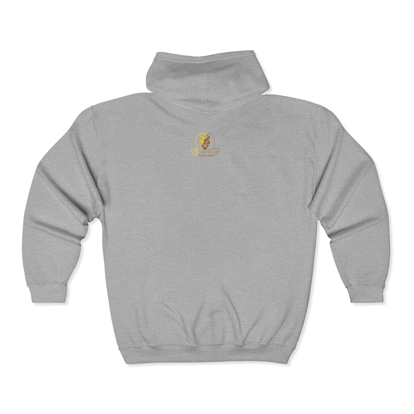Golden Globe Winner Zip Hoodie — Small Emblem Award Logo Full-Zip Sweatshirt