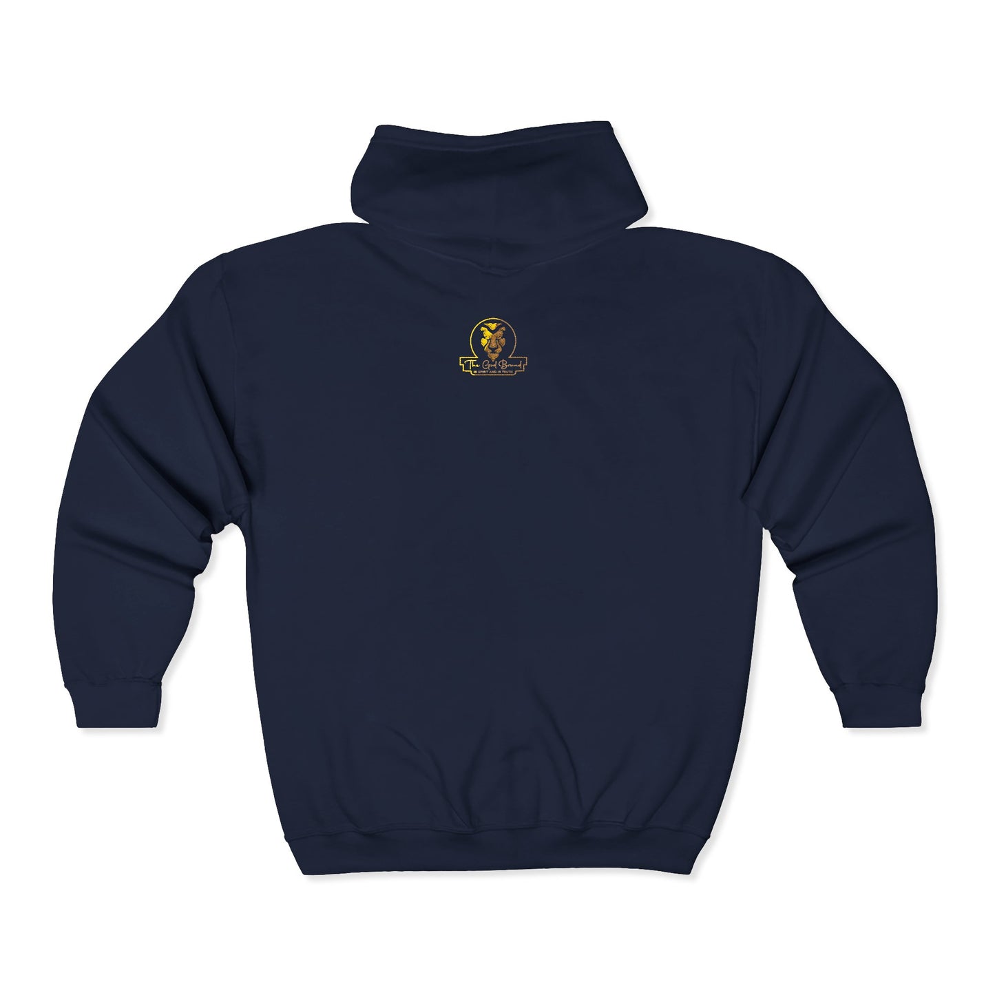 Golden Globe Winner Zip Hoodie — Small Emblem Award Logo Full-Zip Sweatshirt