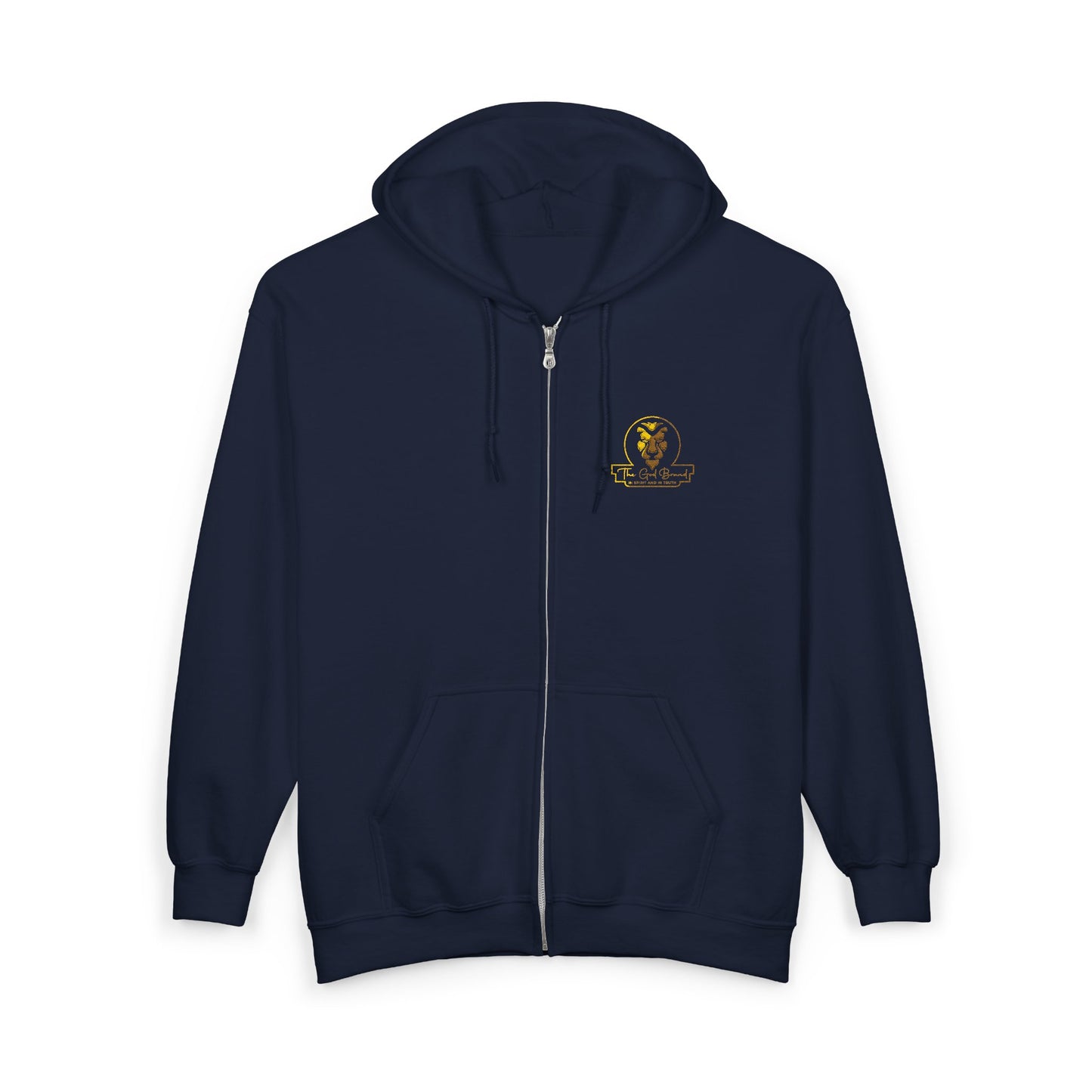 Zip Hoodie — Small 'Be Unique' Sunflower Patch Graphic