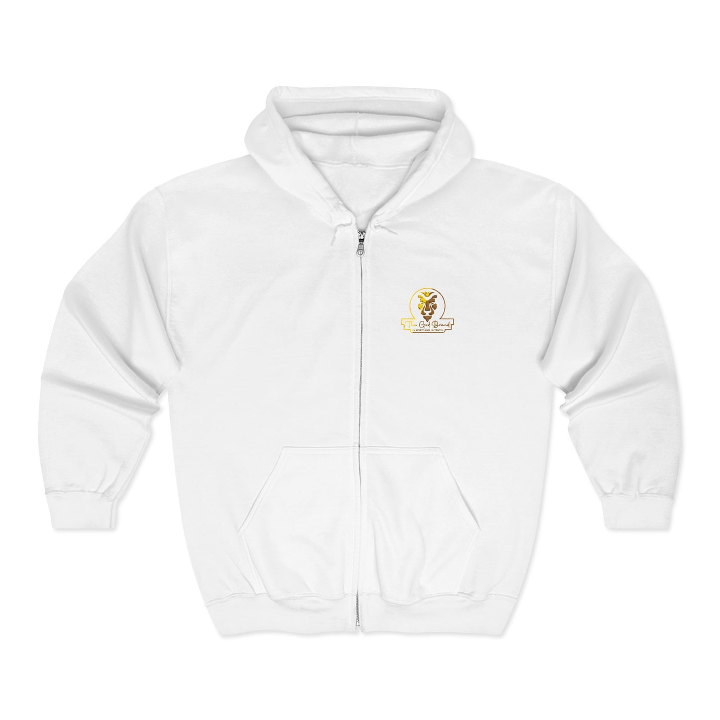 Zip Hoodie — Small 'Be Unique' Sunflower Patch Graphic
