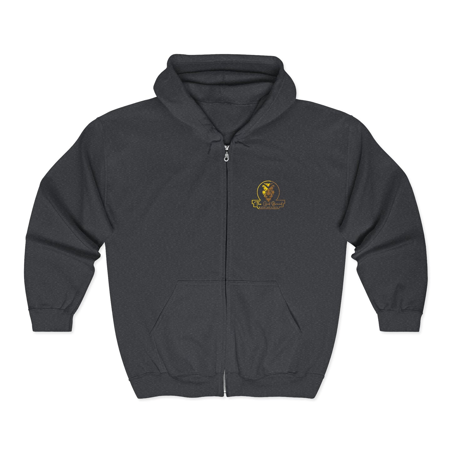 Zip Hoodie — Small 'Be Unique' Sunflower Patch Graphic