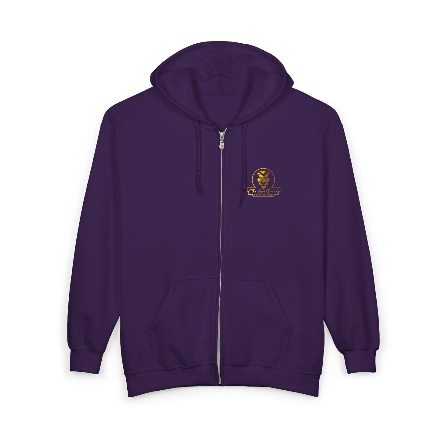 Zip Hoodie — Small 'Be Unique' Sunflower Patch Graphic