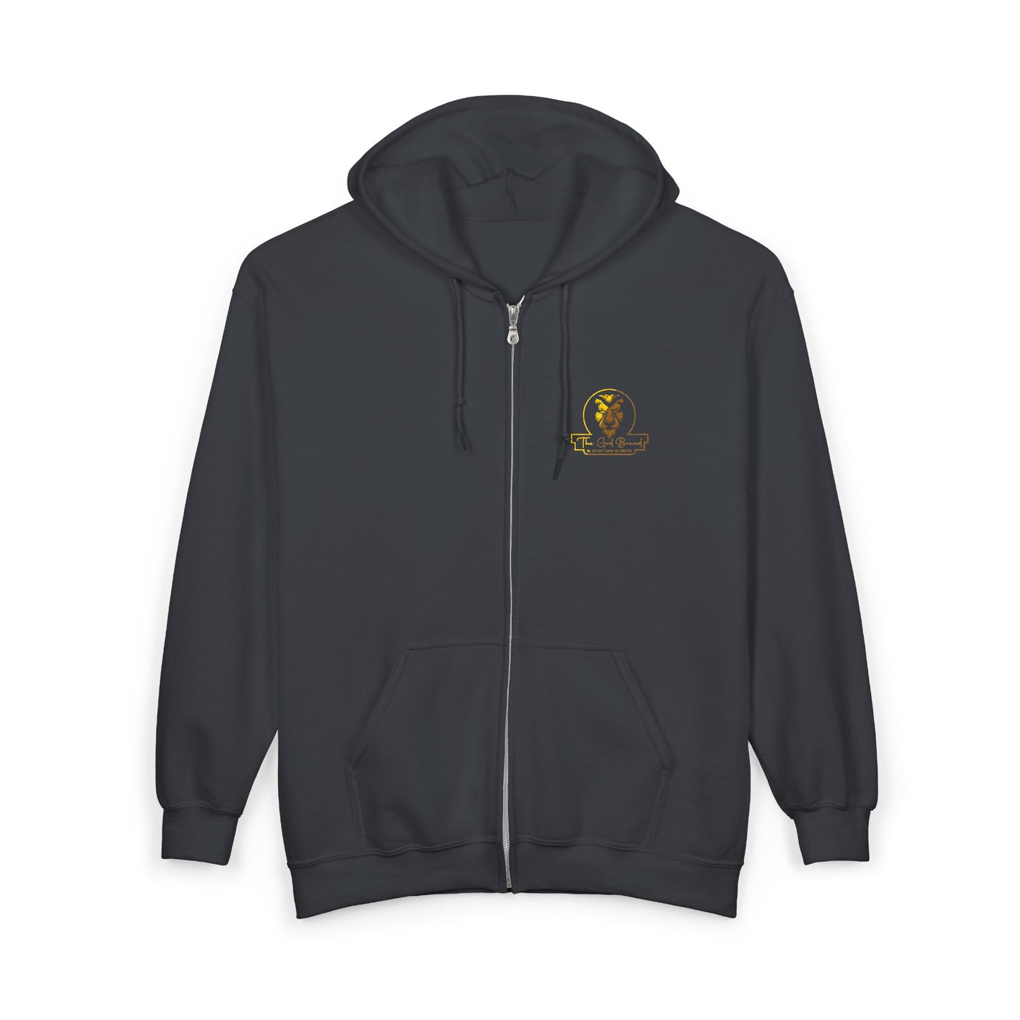 Zip Hoodie — Small 'Be Unique' Sunflower Patch Graphic