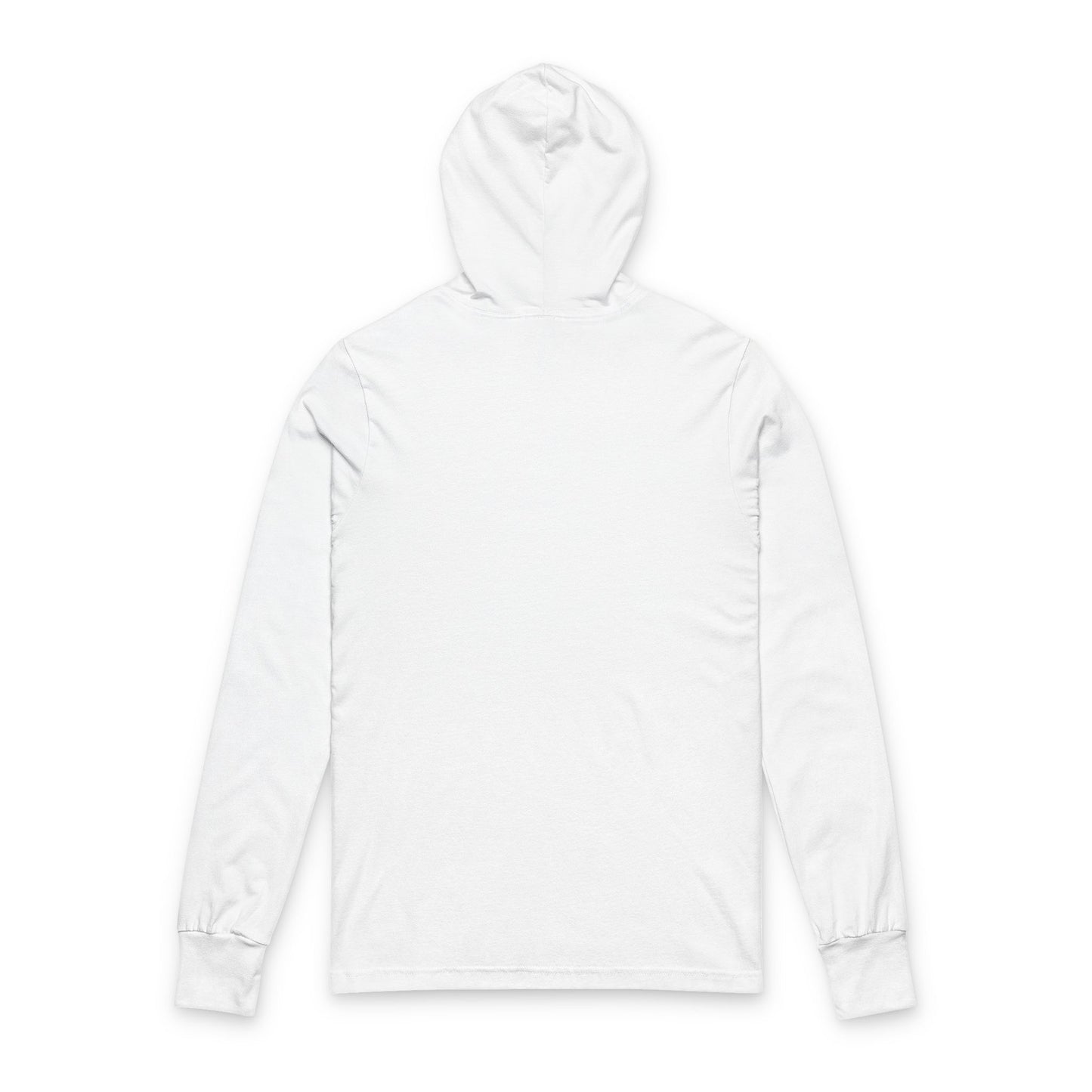 The God Brand Hooded Long-Sleeve Tee — Minimal Christian Faith Hoodie Tee