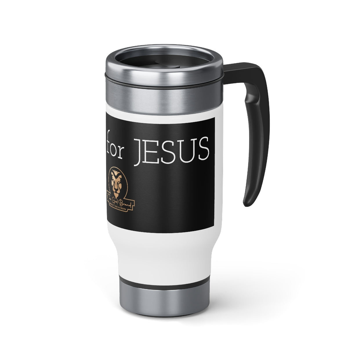 Stainless Steel Travel Mug with Handle, 14oz