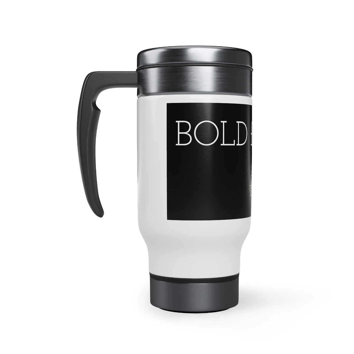 Stainless Steel Travel Mug with Handle, 14oz